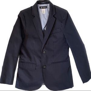 Crewcuts J. Crew Boys Thompson Navy Tailored Cotton Suit Jacket Blazer 10